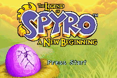 The Legend of Spyro - A New Beginning Title Screen